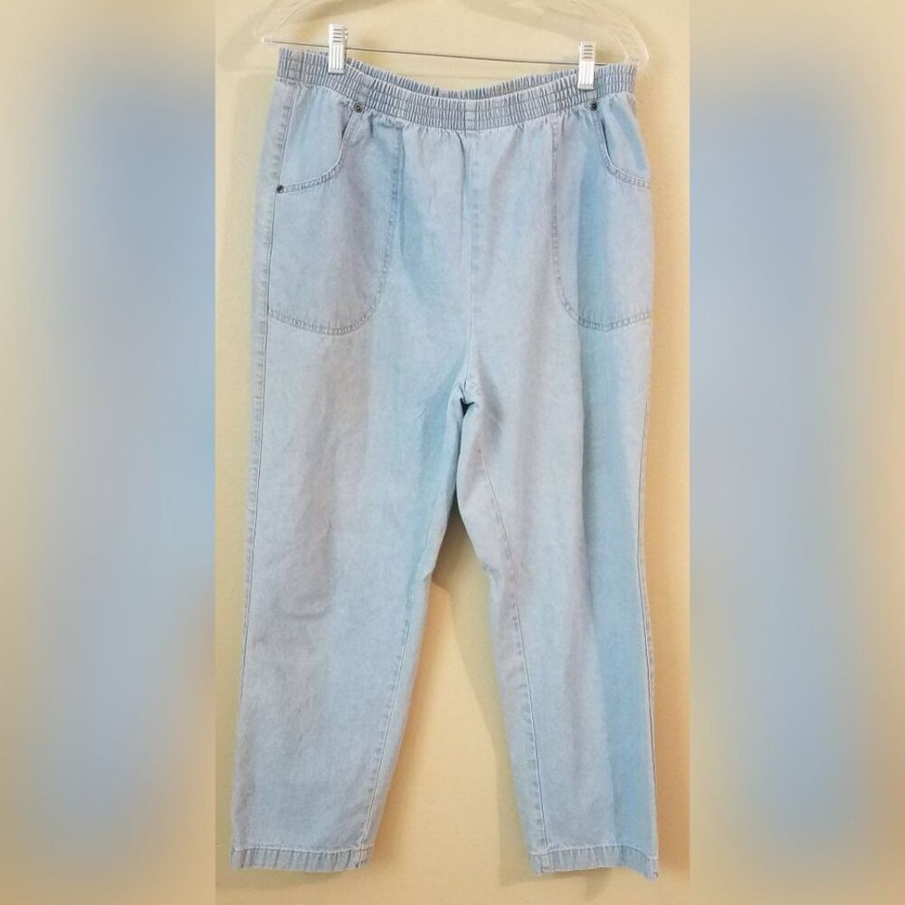 American Sweetheart Elastic Waist Blue Jeans 14P